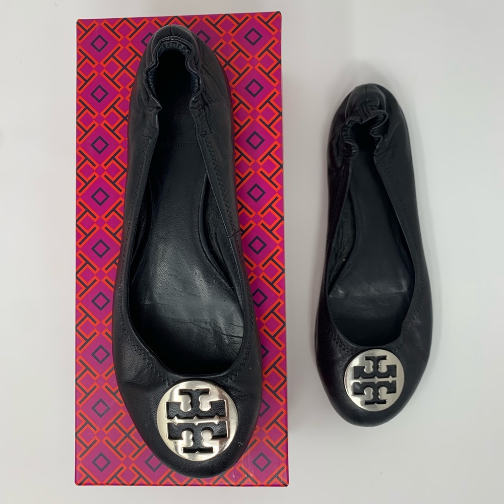 Tory Burch Black Reva flats